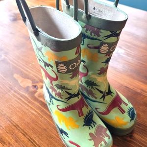 Toddler Boys 8 Oaki Dinosaur Rain Boots